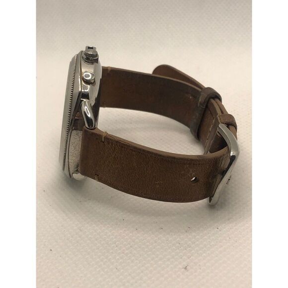 Fossil Q FTW1200 Women Brown Leather Analog Silver Dial Hybrid Smart Watch HK404 - Picture 8 of 9